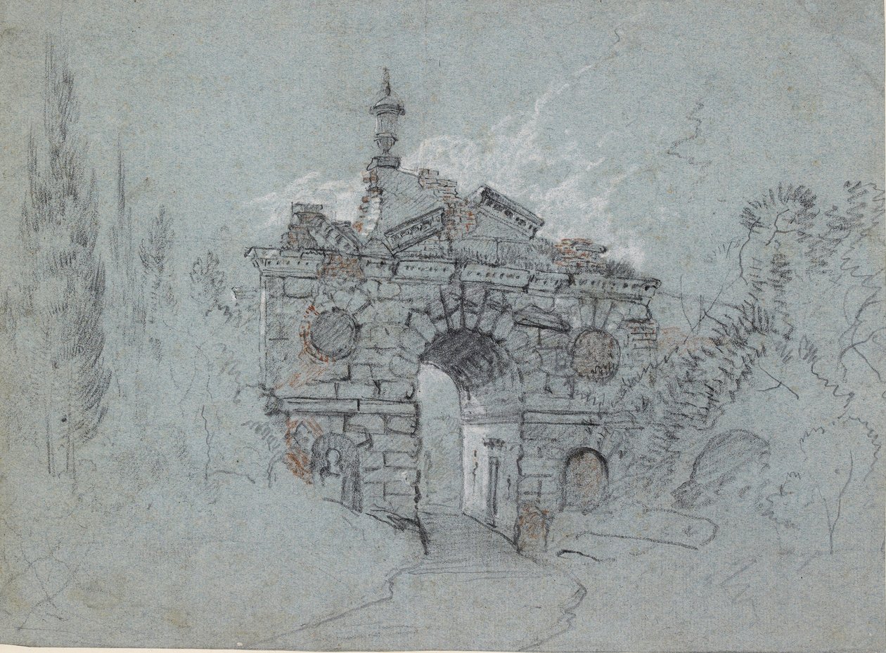 Den ødelagte bue ved Kew, c1760