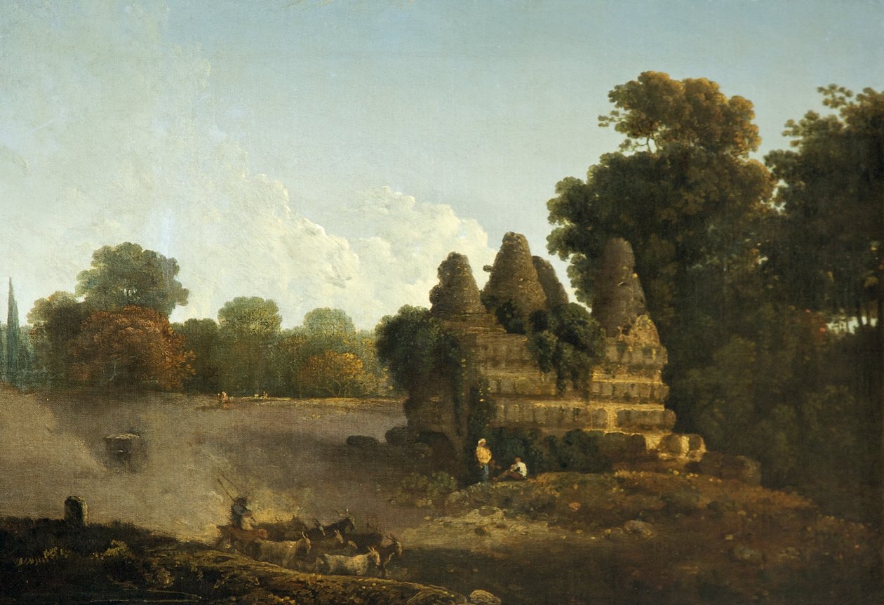 Graven af ​​Horatii og Curatii, nær Albano, Italien (olie på lærred) af Richard Wilson