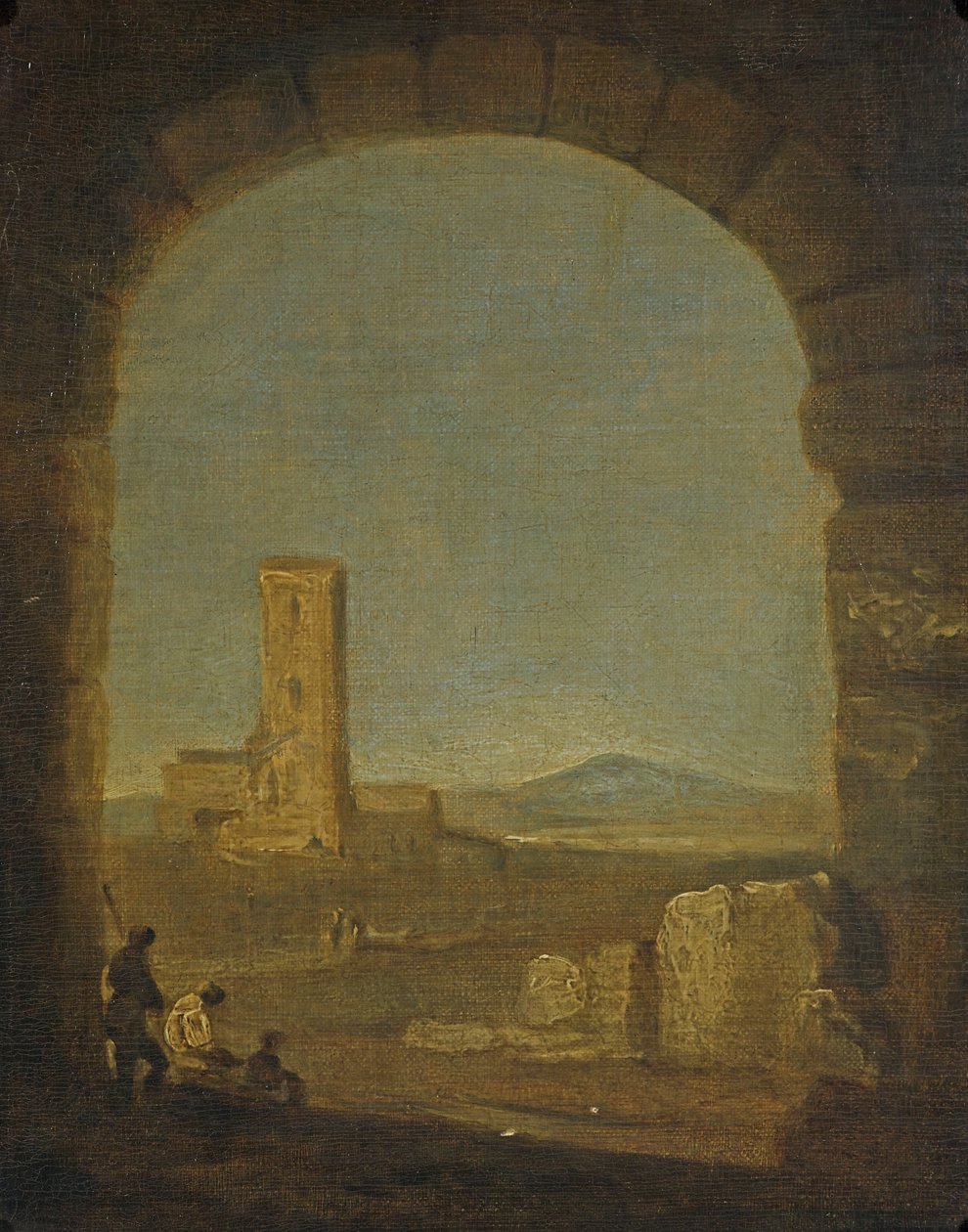 Torre del Fiscale, nær Rom, Italien, ca. 1775 (olie på lærred) af Richard Wilson