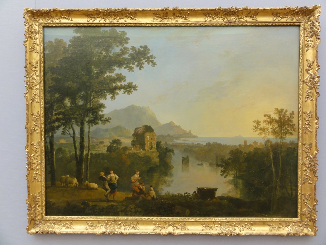 Vidt sydligt kystlandskab af Richard Wilson