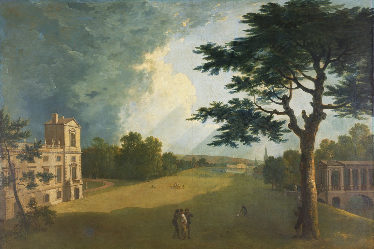 Wilton House, South View from the Garden (olie på lærred) af Richard Wilson