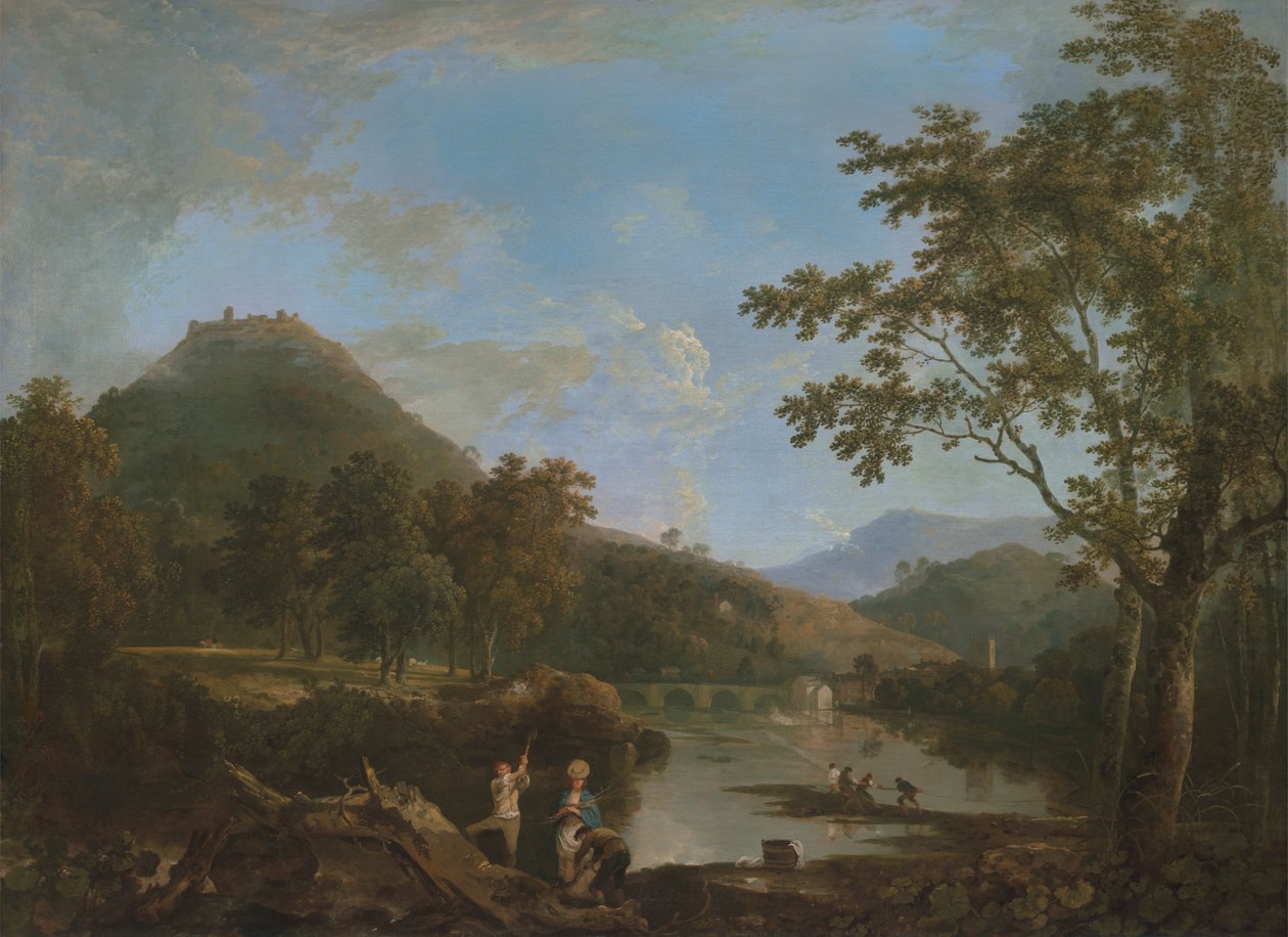 Dinas Bran fra Llangollen af Richard Wilson