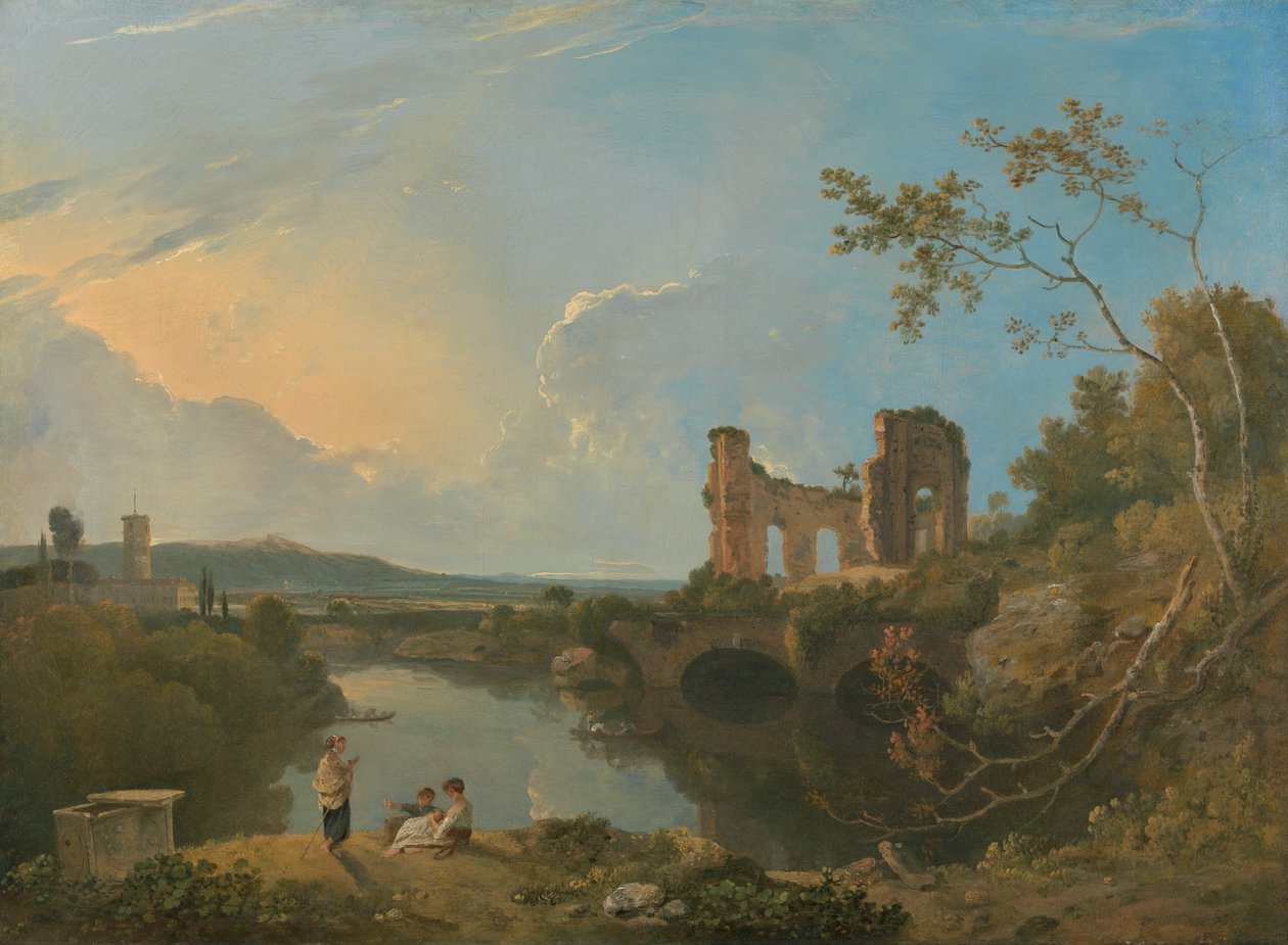 Italiensk landskab (morgen) af Richard Wilson