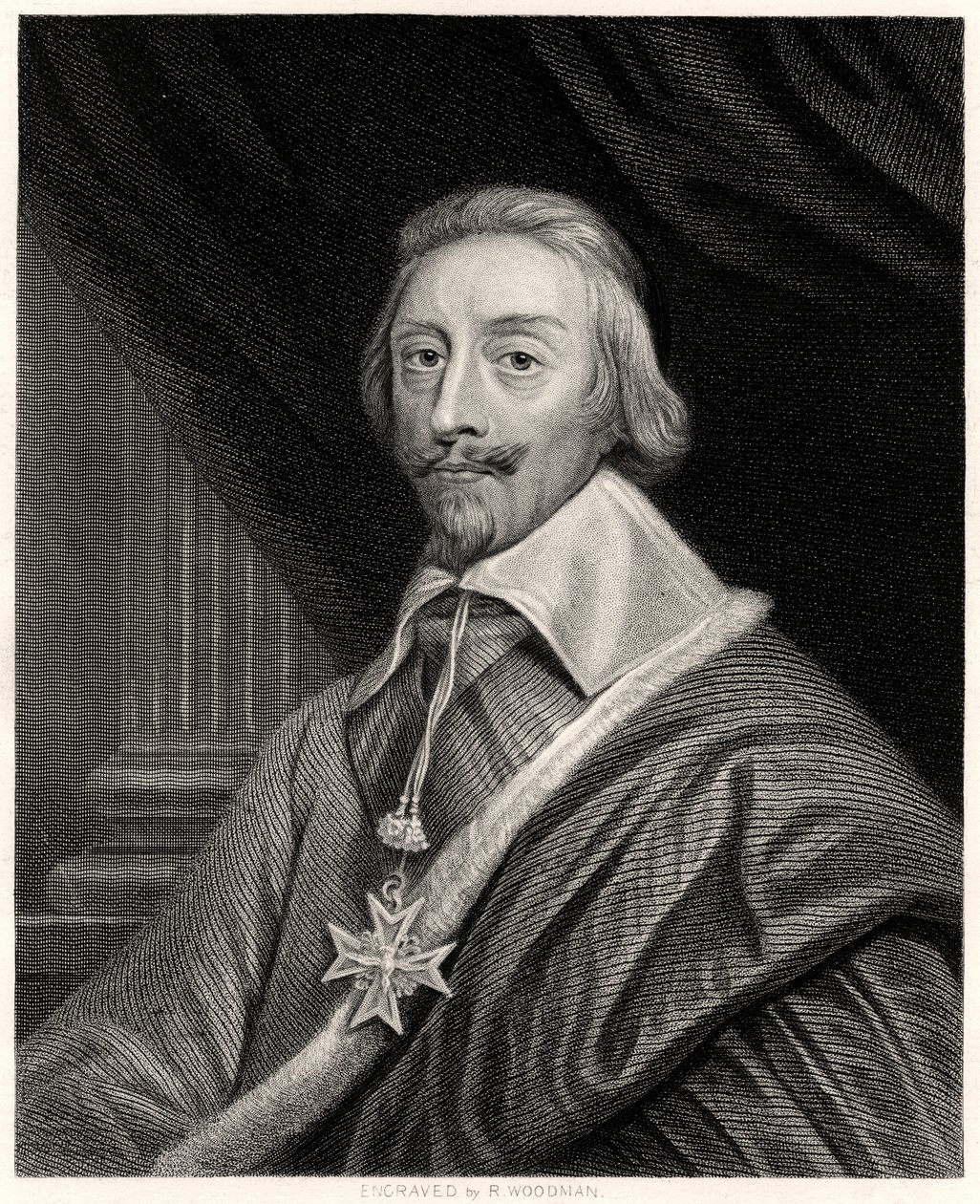 Kardinal Richelieu, fransk prælat og statsmand, 1800-tallet af Richard Woodman
