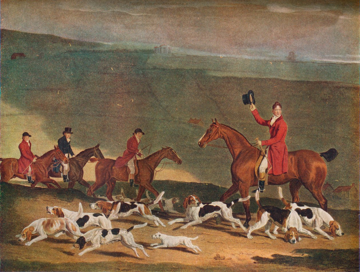 Francis Duckenfield Astley, Esq., og hans Harriers, c1800-tallet af Richard Woodman