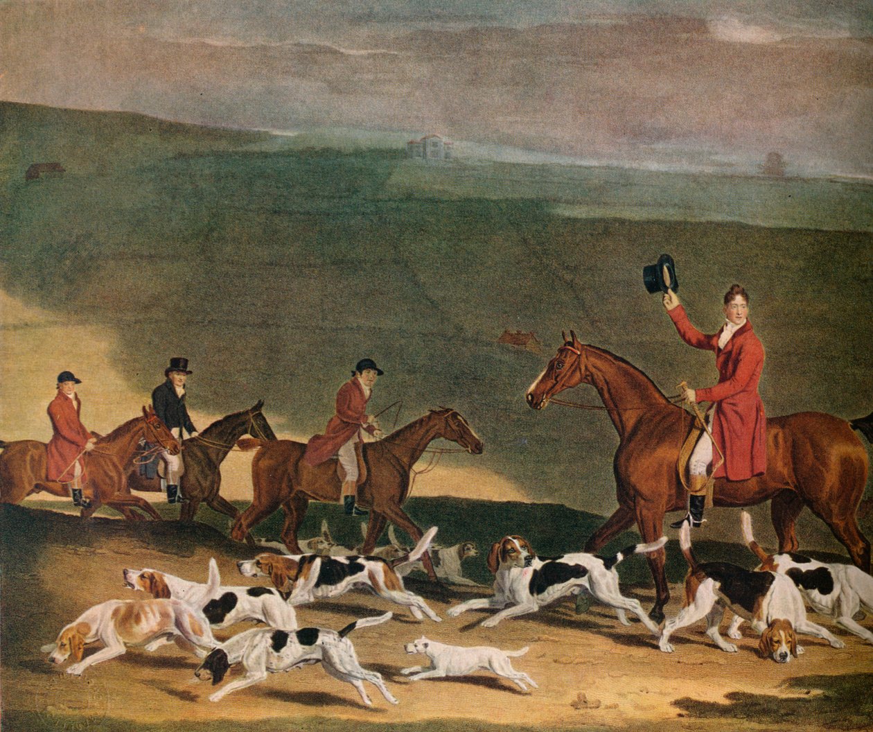 Francis Dukinfield Astley, Esq., og hans Harriers, 1809. 1941 af Richard Woodman