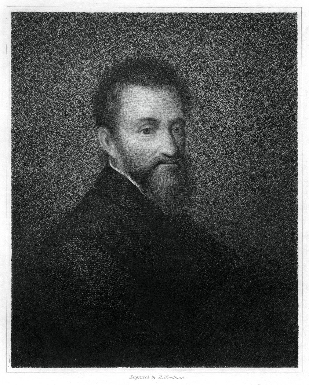 Michelangelo, italiensk renæssance billedhugger, maler, arkitekt og digter, 1833. af Richard Woodman
