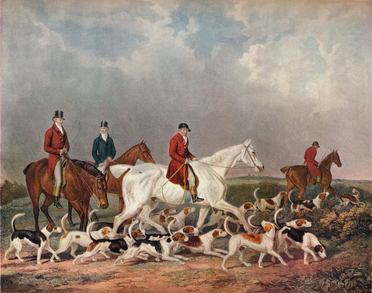 The Earl of Derbys Stag Hounds, c1823 af Richard Woodman