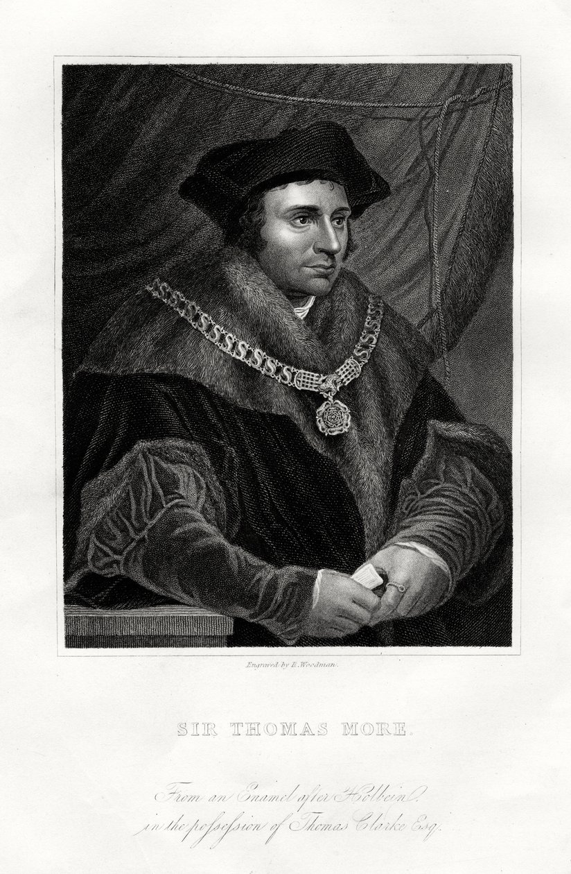 Thomas More, engelsk statsmand, lærd og helgen, 1800-tallet af Richard Woodman