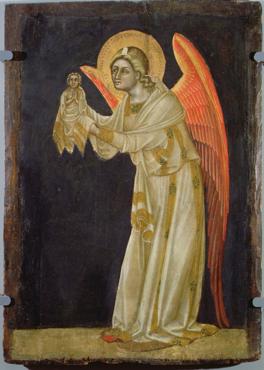 Angel Presenting a Soul, c.1348-54 af Ridolfo di Arpo Guariento