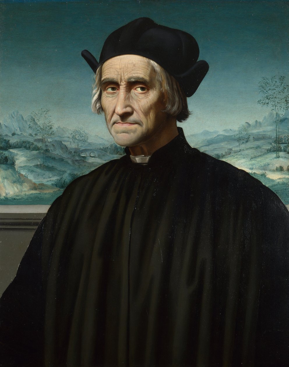 Portræt af Girolamo Benivieni 1453-1542, mellem 1515 og 1520 af Ridolfo Ghirlandaio