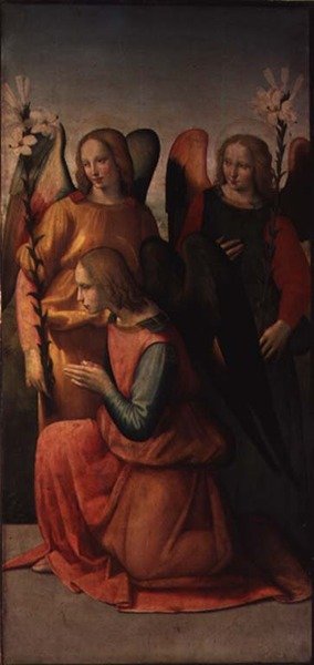 Tre engle (panel) (par af 80358) af Ridolfo Il  Ghirlandaio