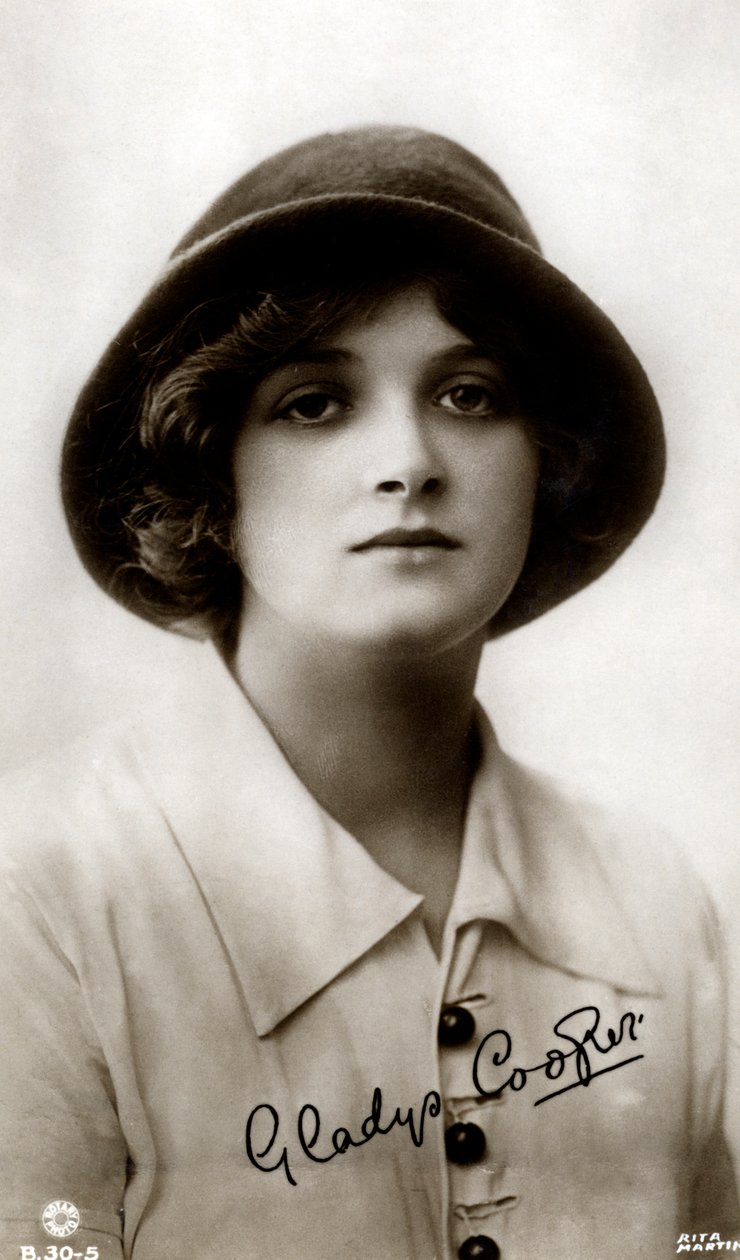 Gladys Cooper 1888-1971, engelsk skuespillerinde, begyndelsen af det 20. århundrede. af Rita Martin