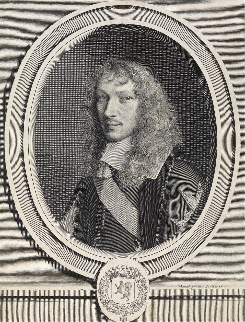 Kardinal Jules Mazarin af Robert Nanteuil