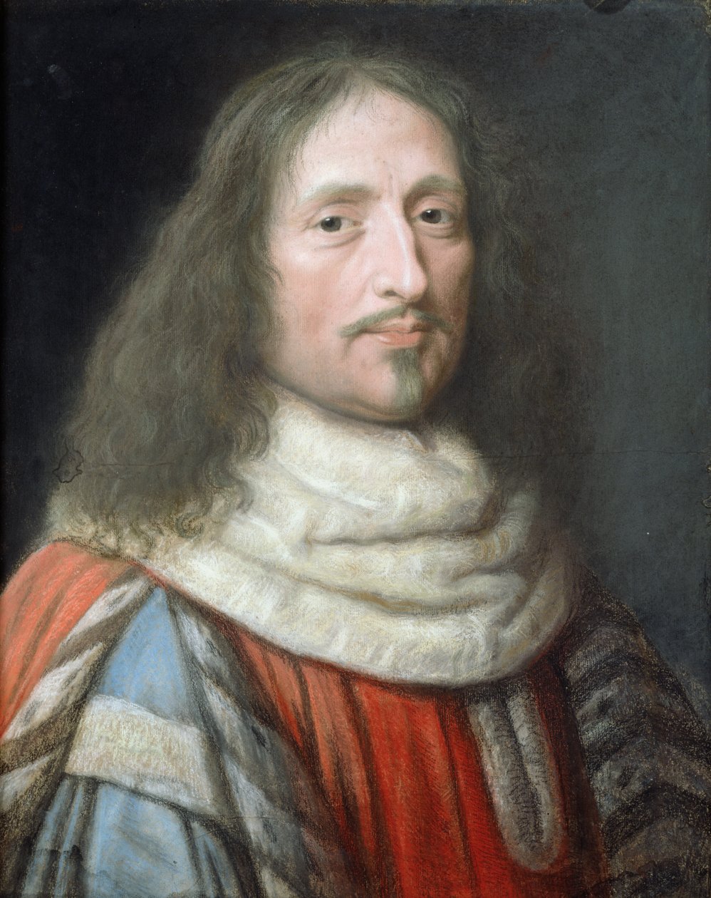 Guillaume de Lamoignon (1617-77) (pastel på papir) af Robert Nanteuil
