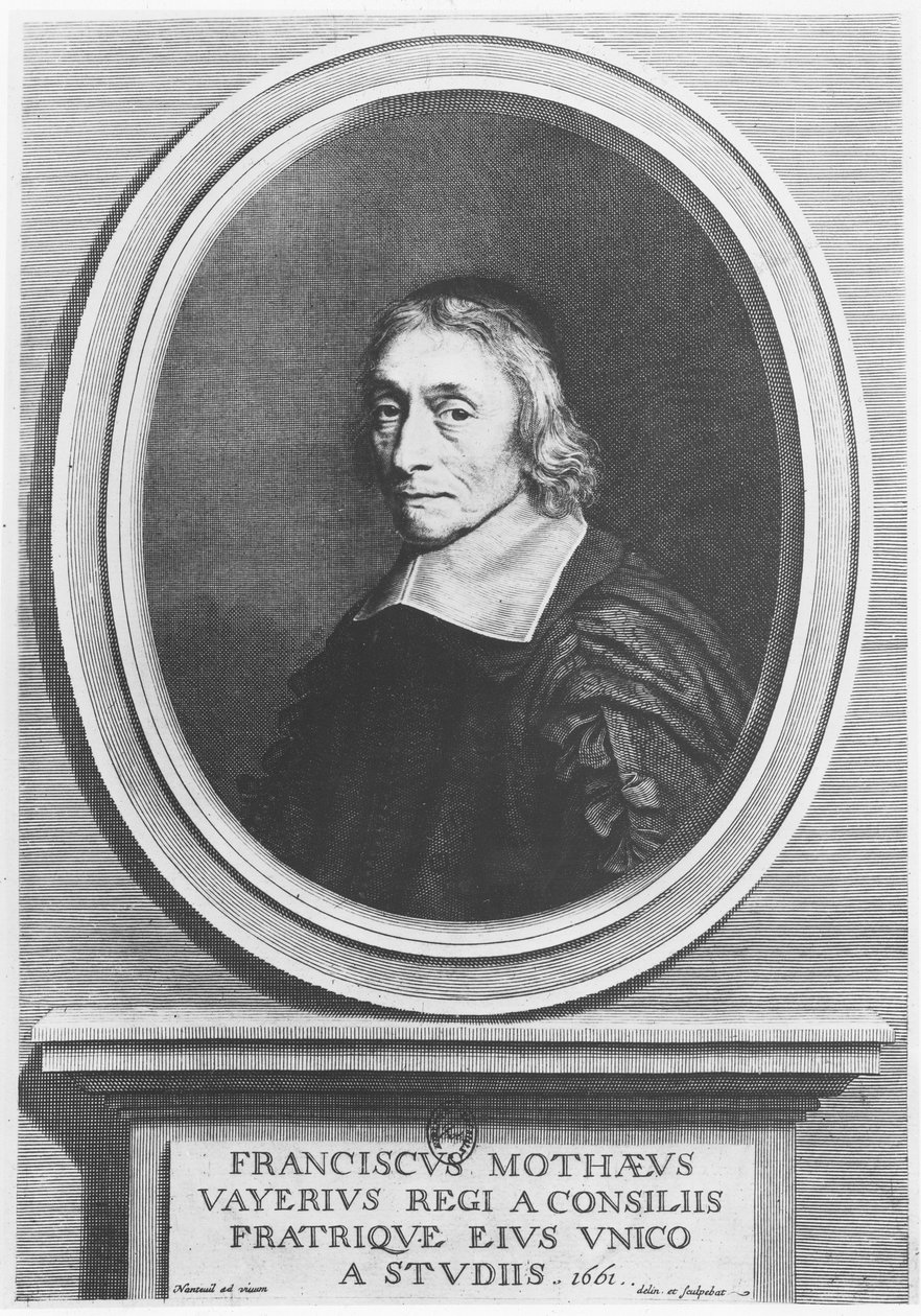 Portræt af François de La Mothe Le Vayer af Robert Nanteuil