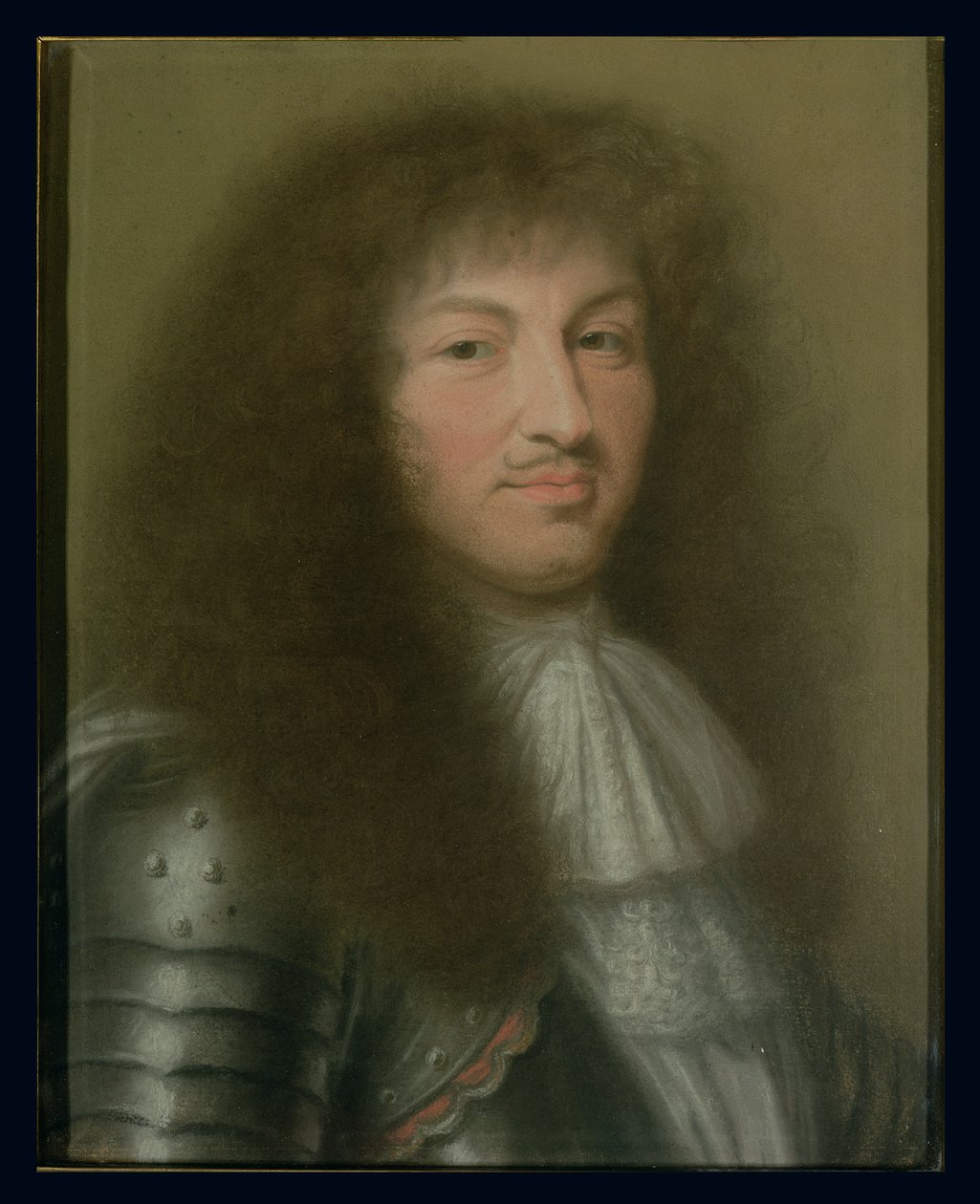 Portræt af Ludvig XIV (1638-1715) Konge af Frankrig (pastel på papir) af Robert Nanteuil