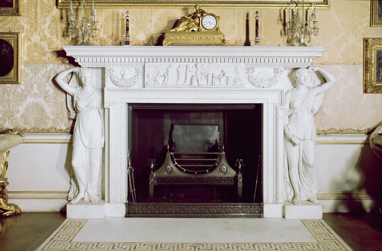 Pejsen i statens tegnestue (marmor) af Robert Adam