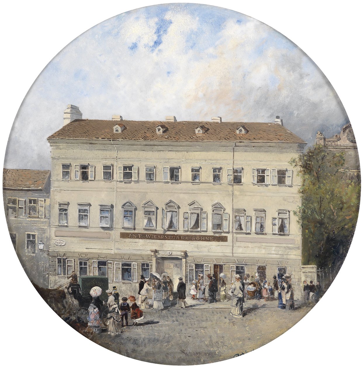 Ant.Wiesenburg og sønner, Zieglergasse 19 af Robert Alott