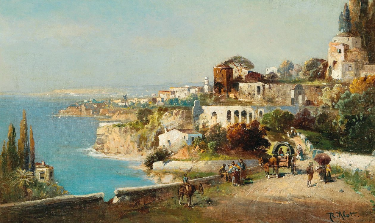 Italiensk kystby af Robert Alott