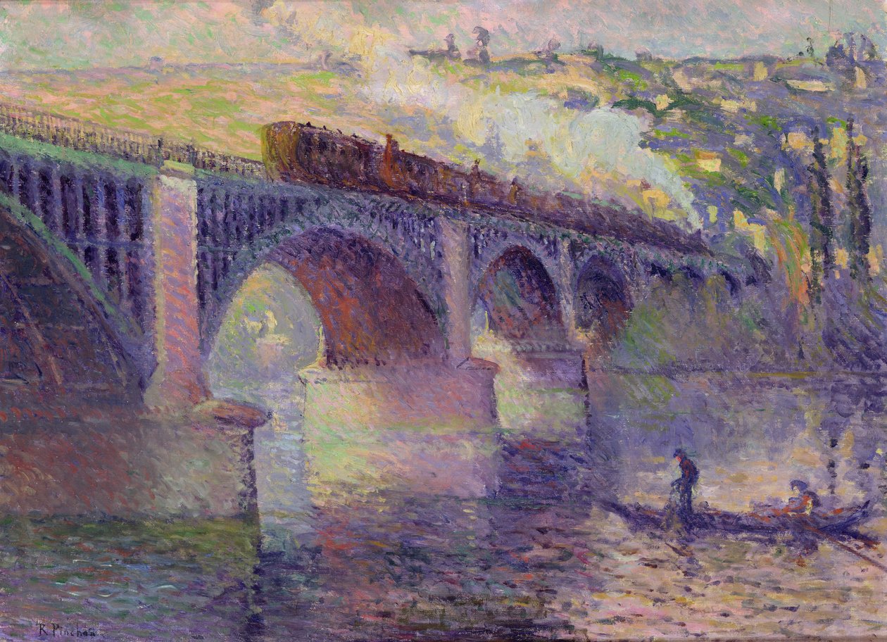 Broen ved solnedgang, 1905 af Robert Antoine Pinchon