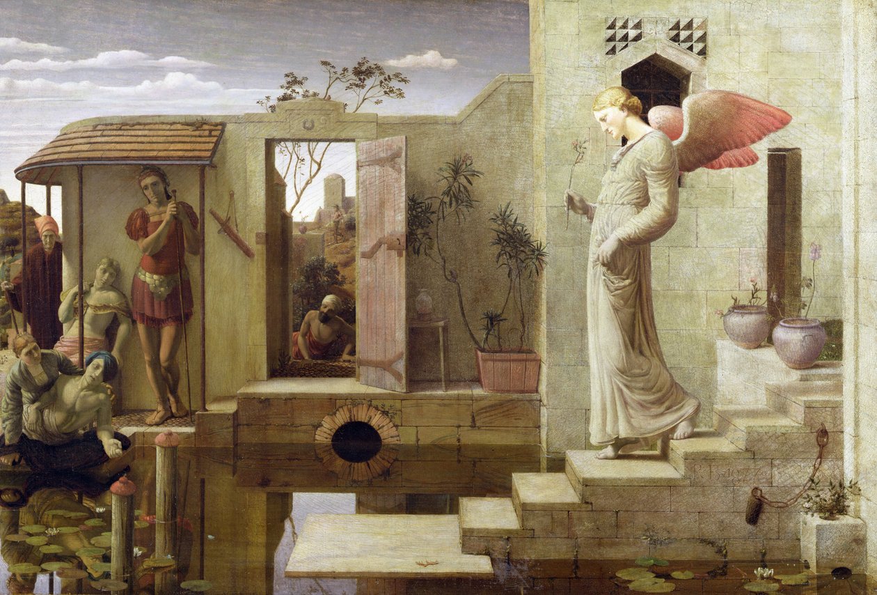 The Pool of Bethesda, 1877 af Robert Bateman
