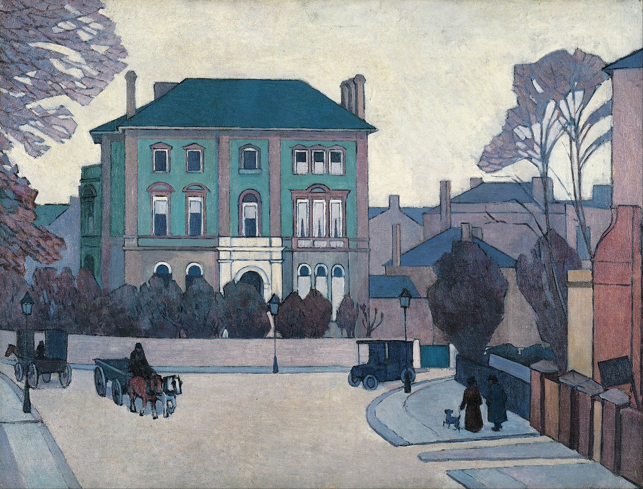 Det grønne hus, St Johns Wood af Robert Polhill Bevan