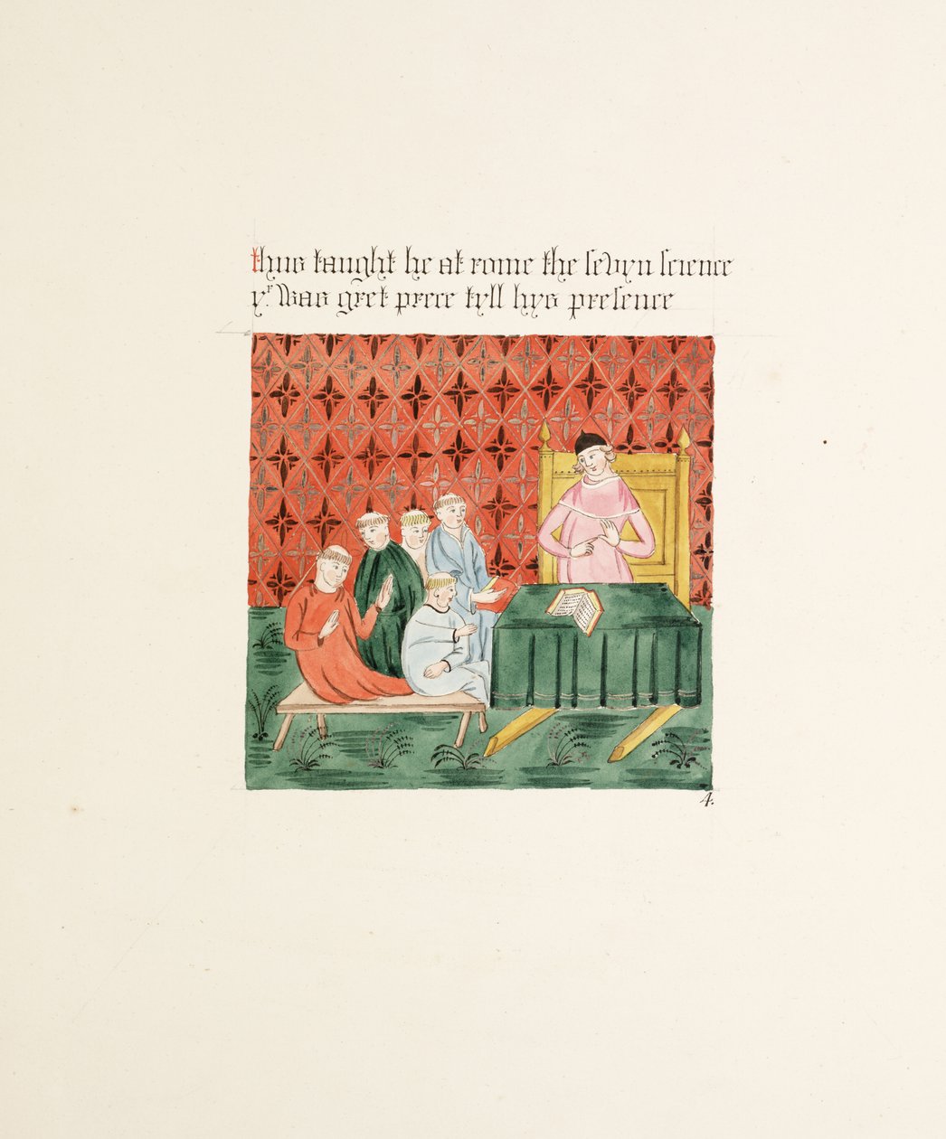 Ms. New Coll 380, f13r. The antiquities of the Cathedral Church of Saint Mary, Carlisle, tegnet af Robert Carlile, 1795 (pen og blæk og wc på papir) af Robert Carlile