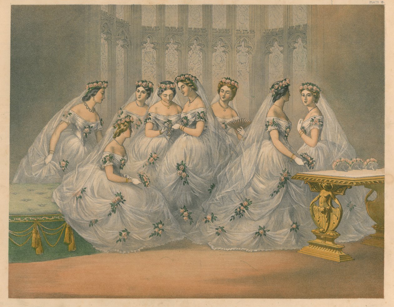 Brudepigerne, 1863 af Robert Charles Dudley