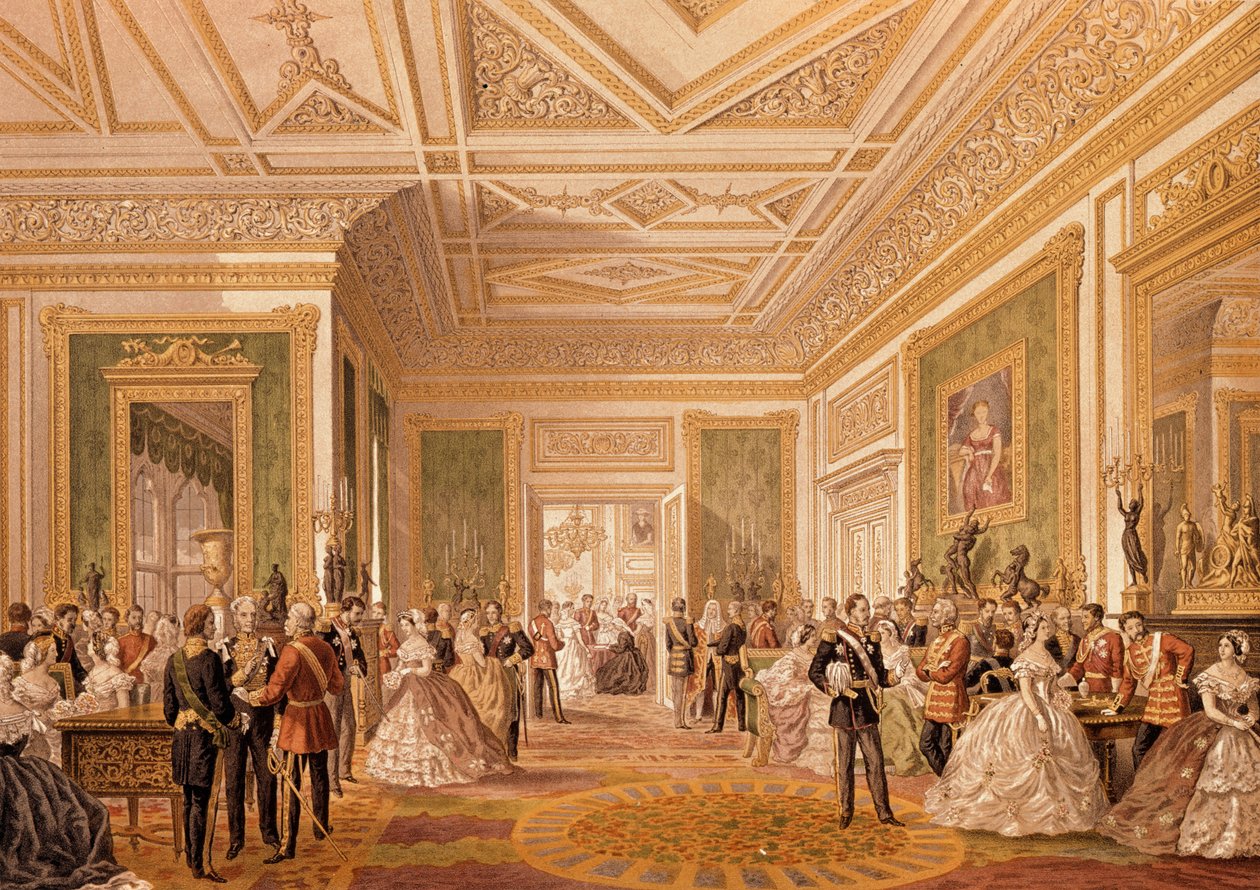 Underskrivelsen af ægteskabsbrevet, 10. marts 1863, udgivet 1864 af Robert Charles Dudley
