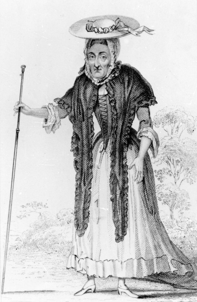 Jane Lewson, bemærkelsesværdig for sin alder og ejendommeligheder, 1821 af Robert Cooper