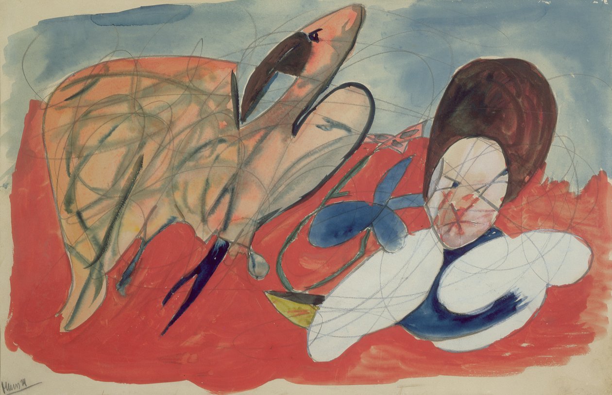 Surrealistisk maleri af Robert Desnos