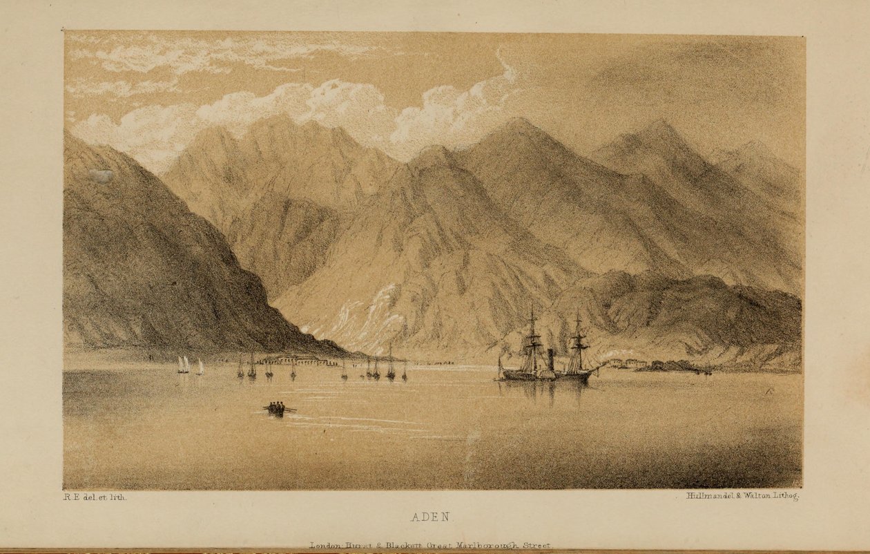 Aden, akvarelmaleri af Robert Elwes (1819–1878), en velhavende ung britisk herre fra Norfolk af Robert Elwes