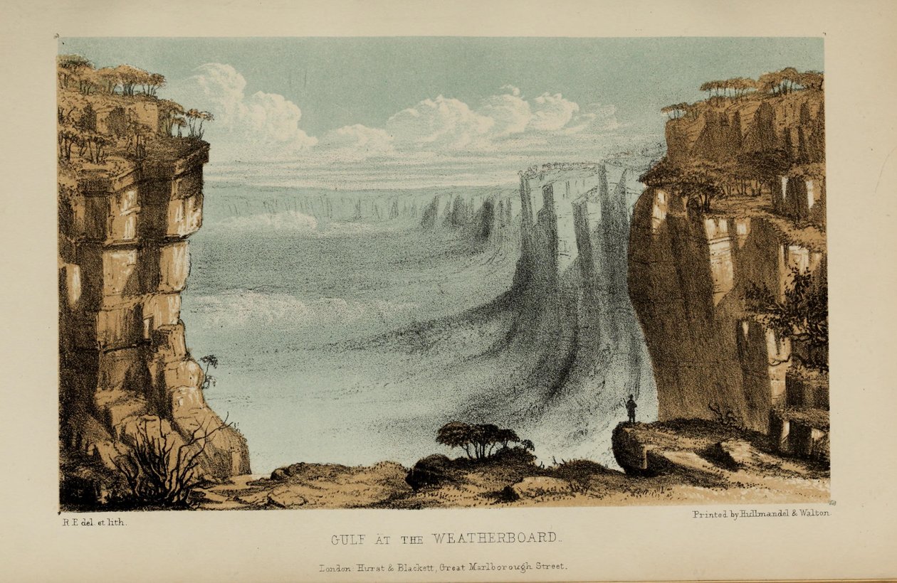 Gulf at Weatherboard, akvarelmaleri af Robert Elwes (1819–1878), en velhavende ung britisk herre fra Norfolk af Robert Elwes