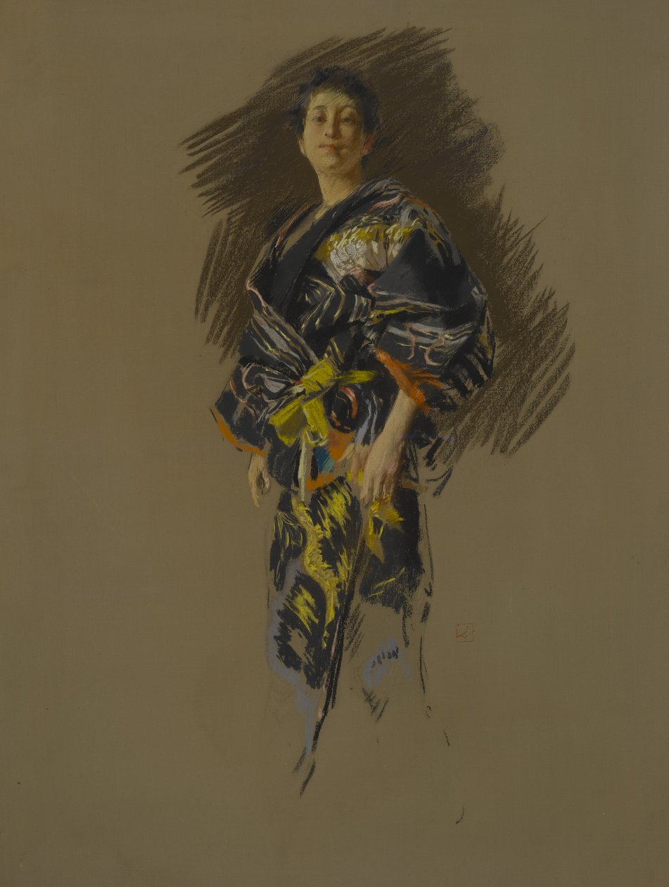 Kvinde i japansk kostume, ca. 1882 af Robert Frederick Blum