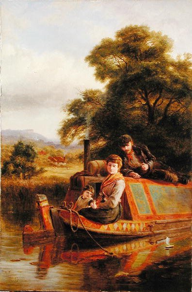 Drivende langs en kanal af Robert Gallon