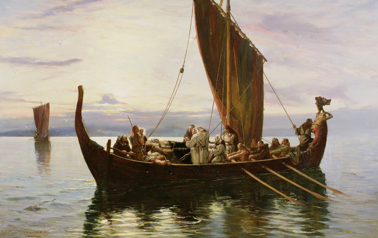 Vikingens sidste rejse, 1882 af Robert Gibb