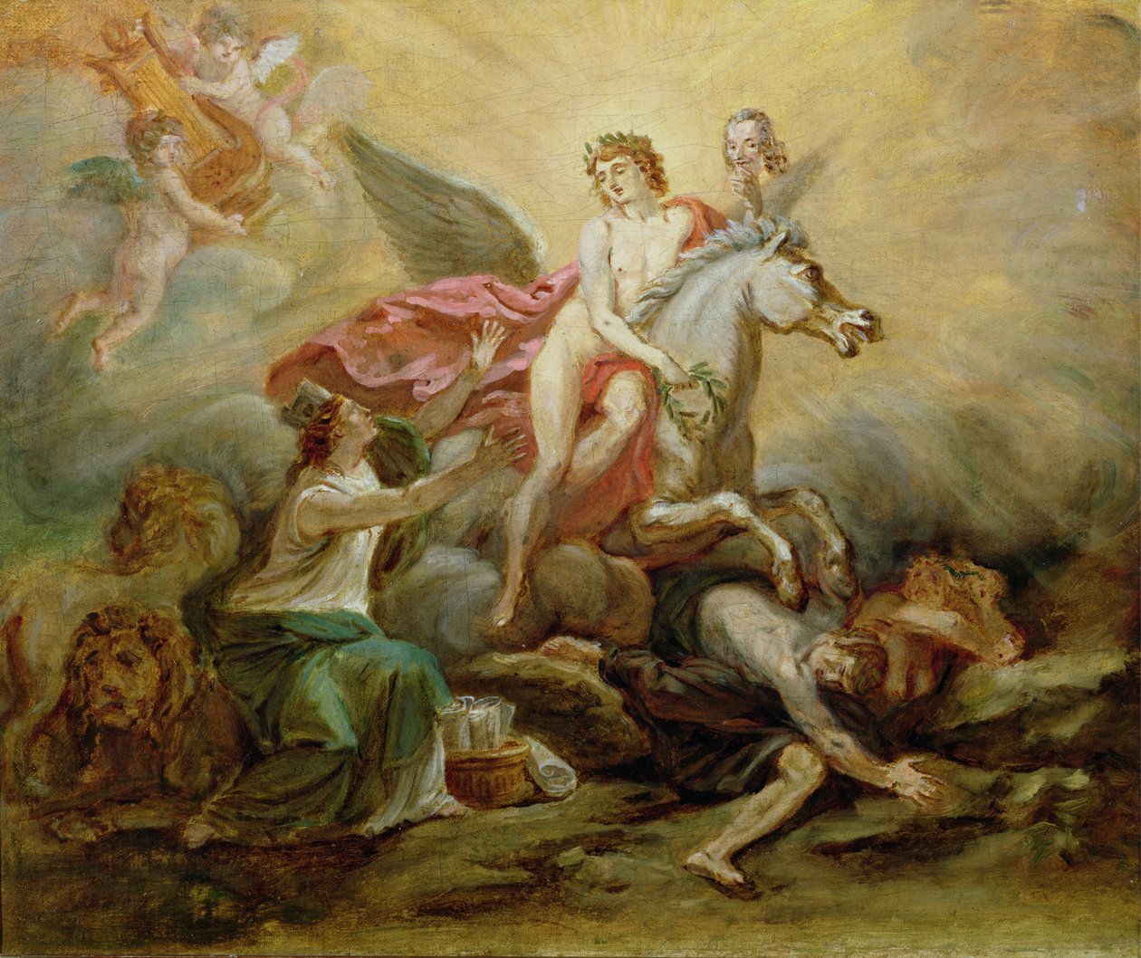 The Apotheosis of Voltaire, 1778 af Robert Guillaume Dardel