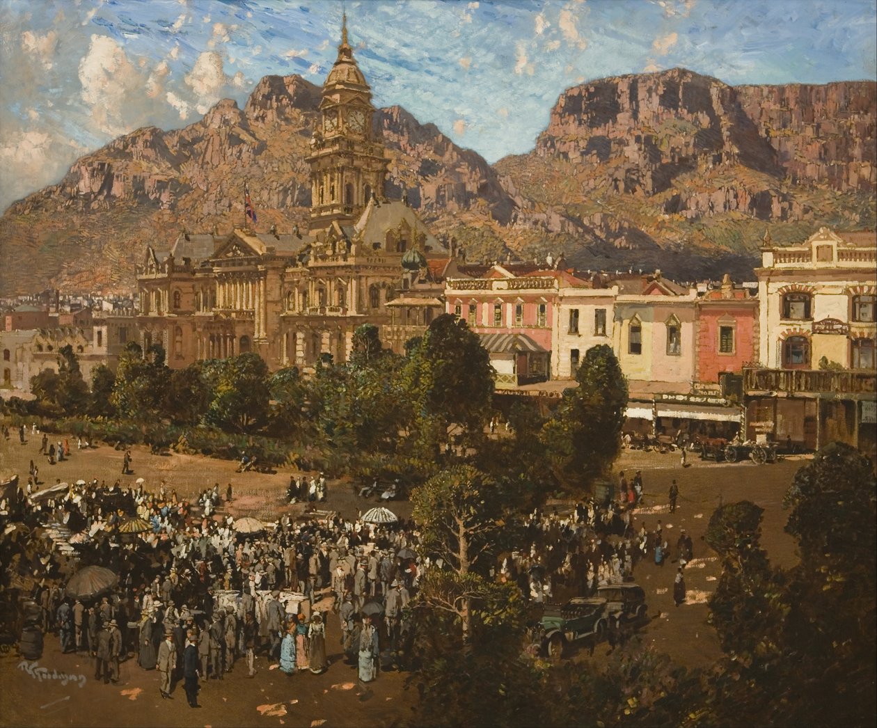 Rådhuset, Cape Town 1917 af Robert Gwelo Goodman