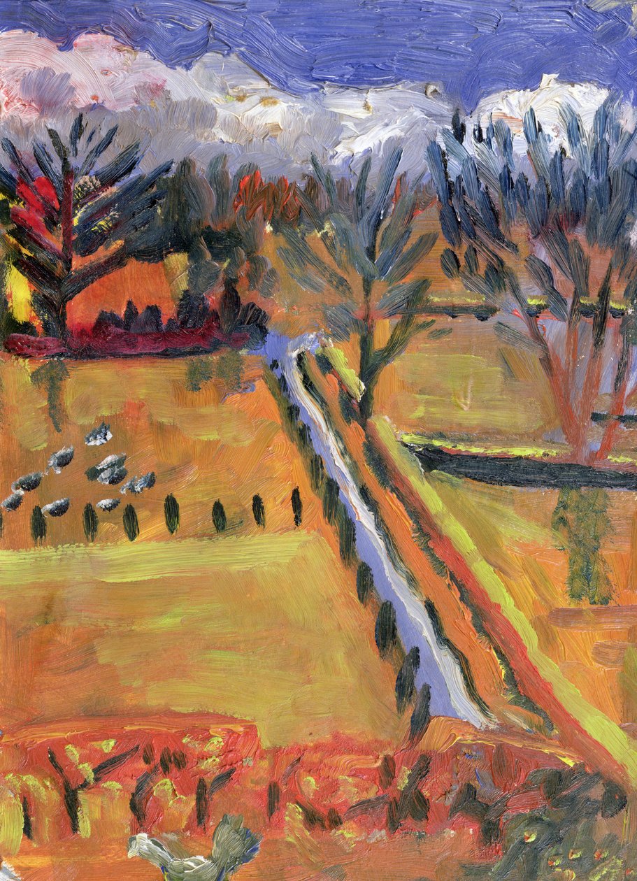 Blue Road, Hereford, 1998 af Robert Hobhouse