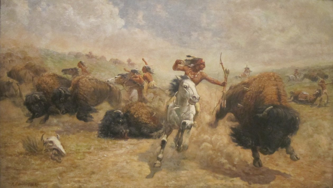 Buffalo Hunt af Robert Jenkins Onderdonk
