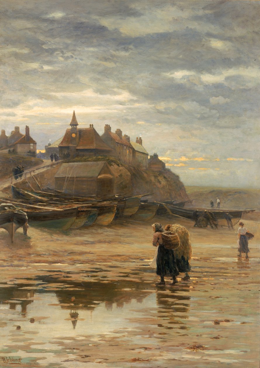 Mørket falder fra nattens vinger, 1886 af Robert Jobling