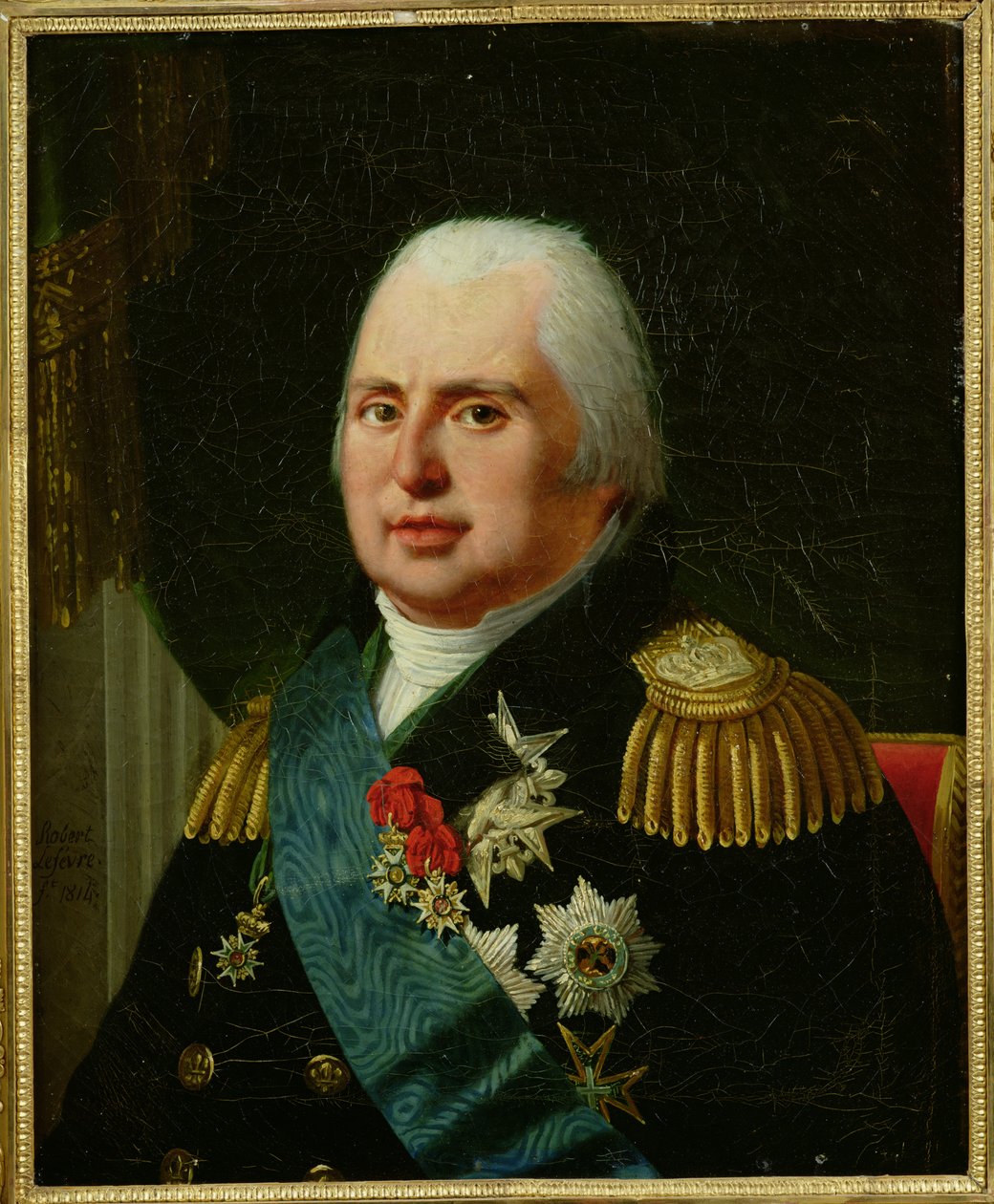 Ludvig XVIII (1755-1824) efter 1815 af Robert Lefevre