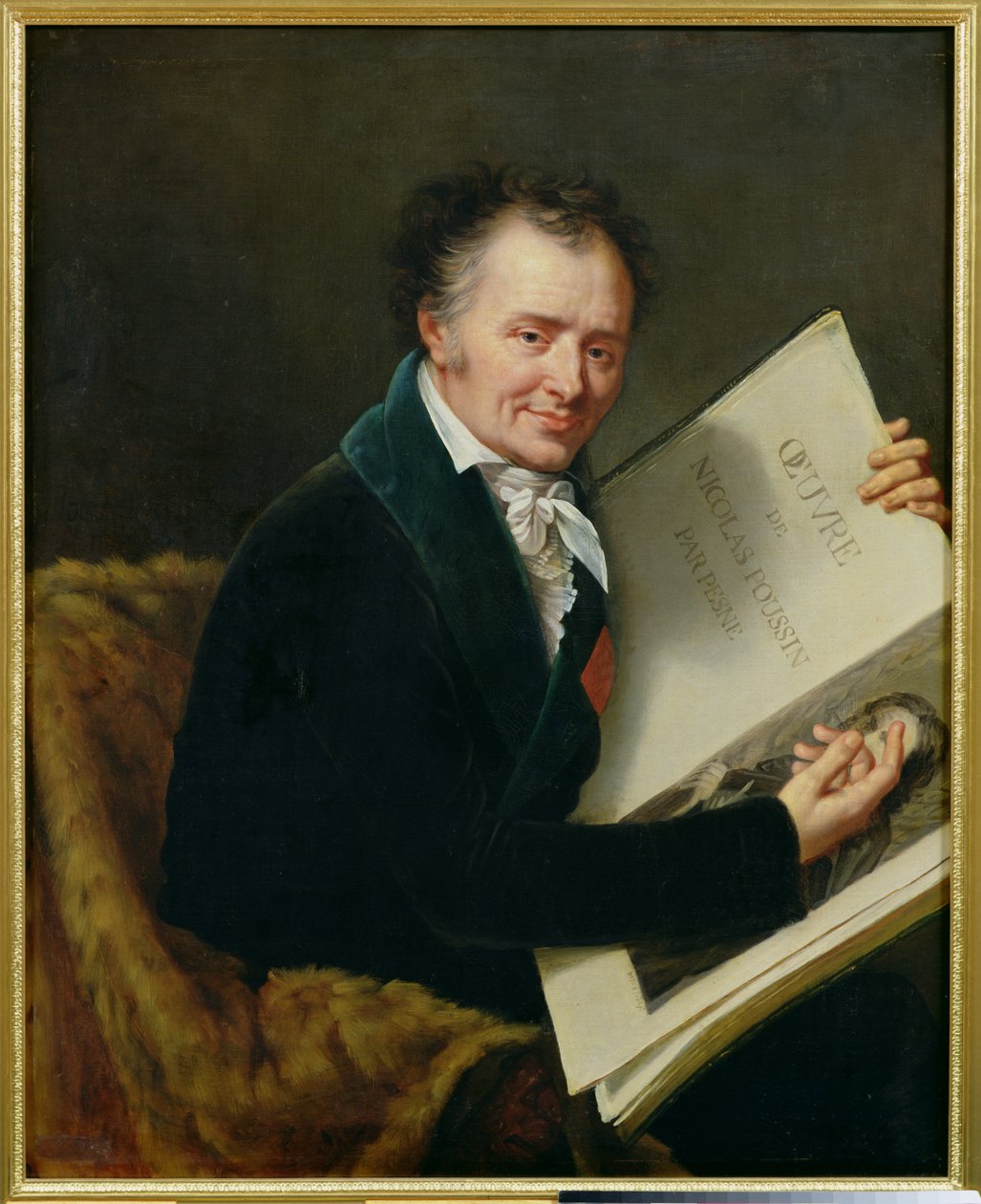 Portræt af Dominique Vivant (1747-1825) Baron Denon, 1808 af Robert Lefevre