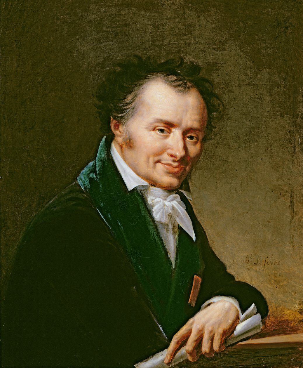 Portræt af Dominique Vivant (1747-1825) Baron Denon, 1808 af Robert Lefevre