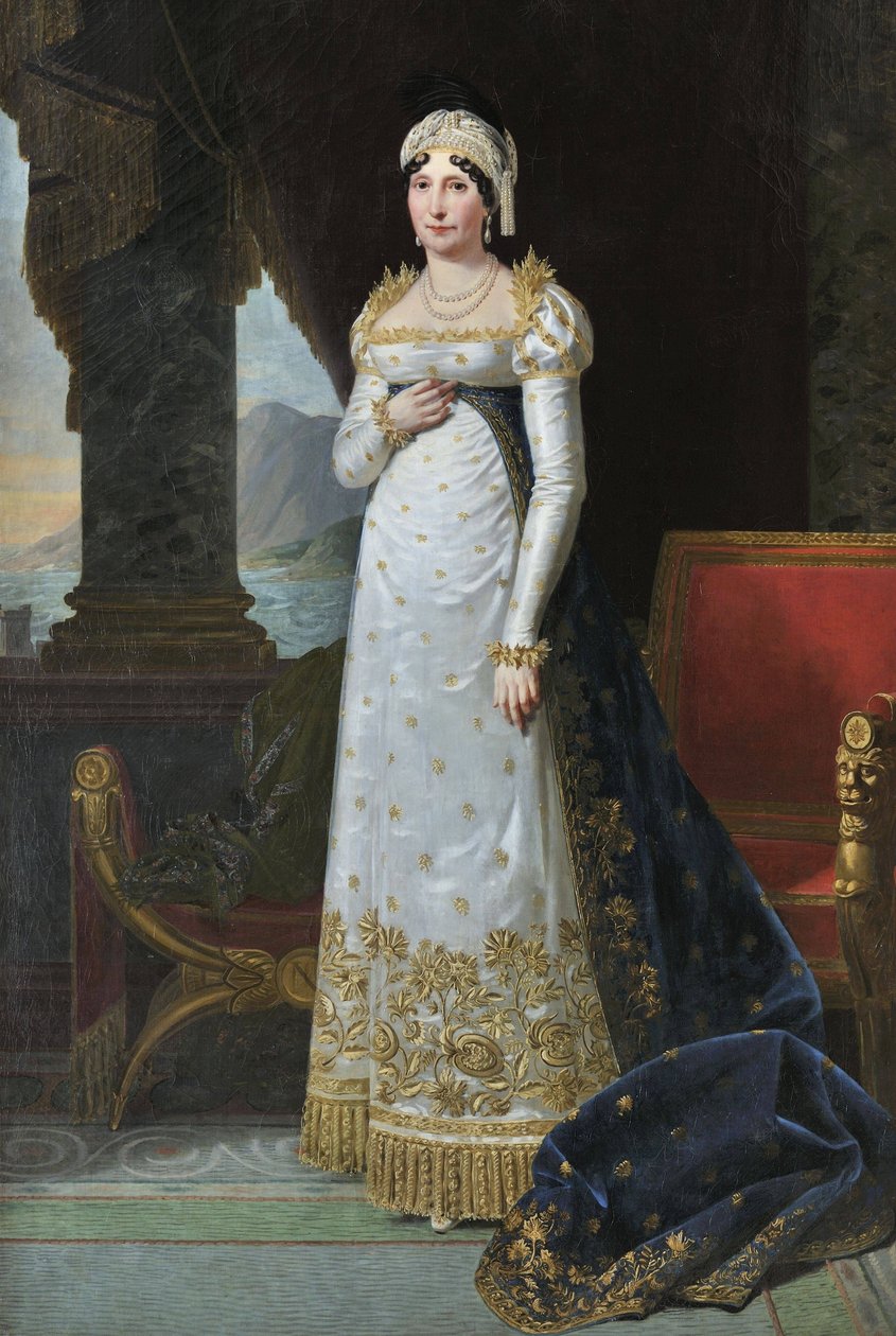 Portræt af Letizia Bonaparte af Robert Lefevre