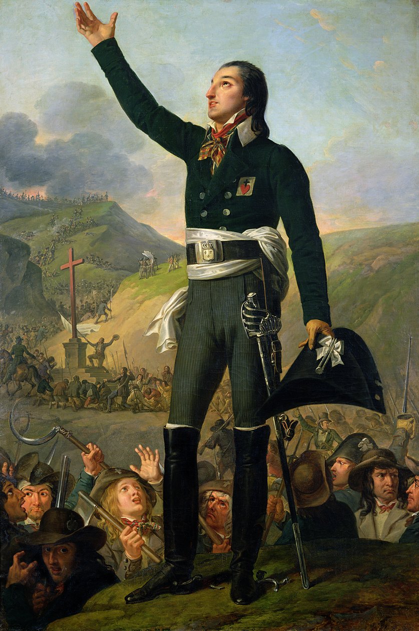 Portræt af Louis-Marie de Salgues (1766-93) Marquis de Lescure, 1818 af Robert Lefevre