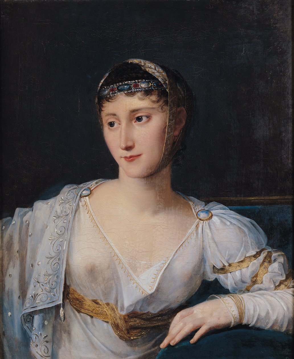 Portræt af Marie-Pauline Bonaparte (1780-1825), prinsesse Borghese, 1806 af Robert Lefevre