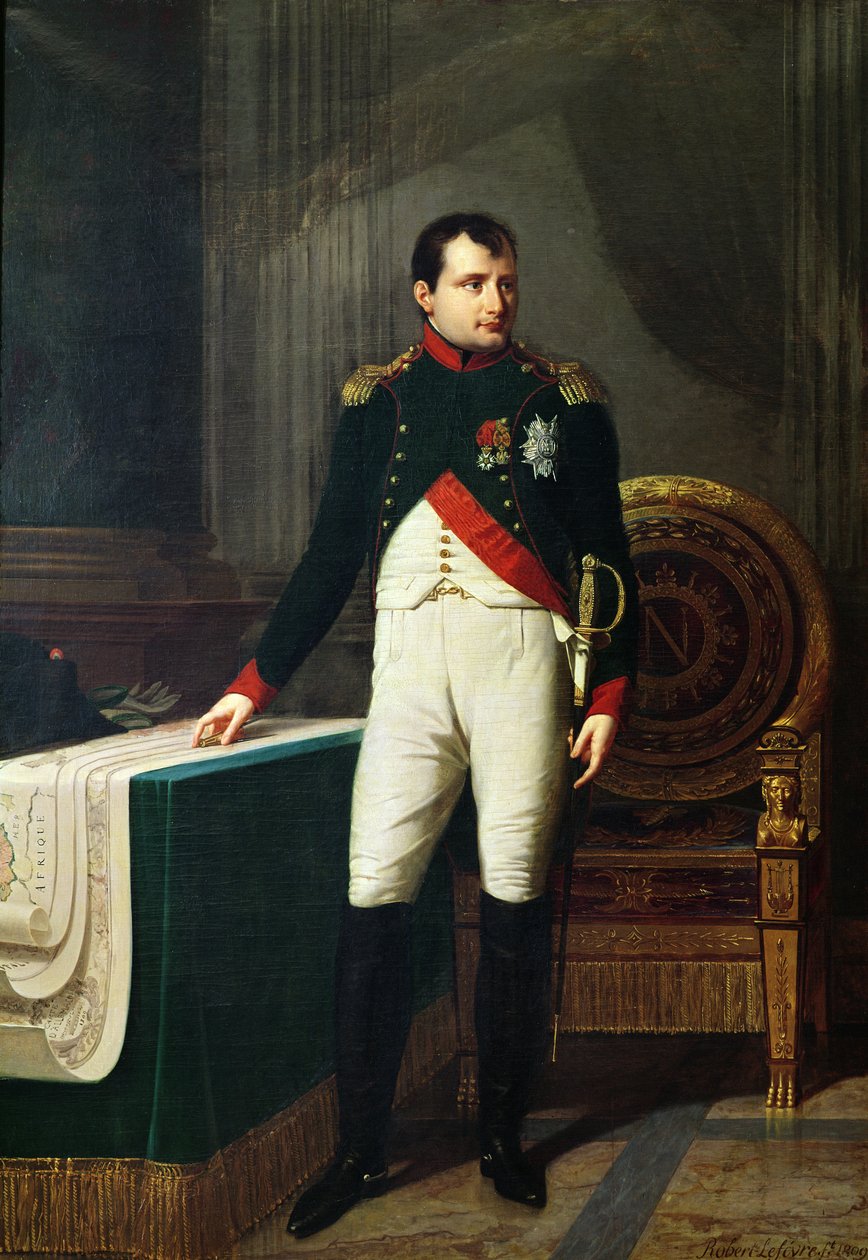 Portræt af Napoleon Bonaparte (1769-1821) 1809 af Robert Lefevre