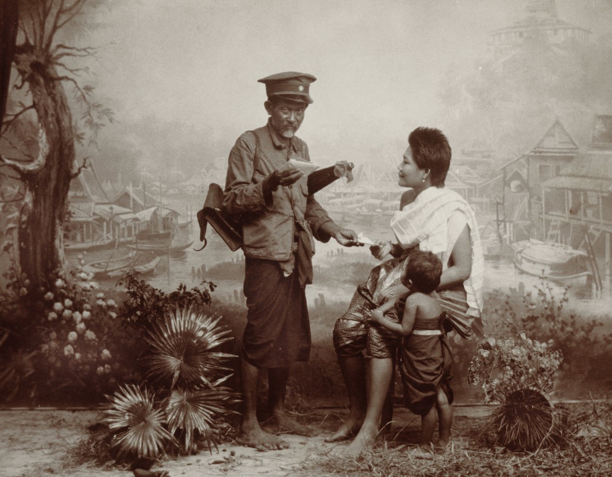 Tidlig posttjeneste i Thailand, 1890 af Robert Lenz